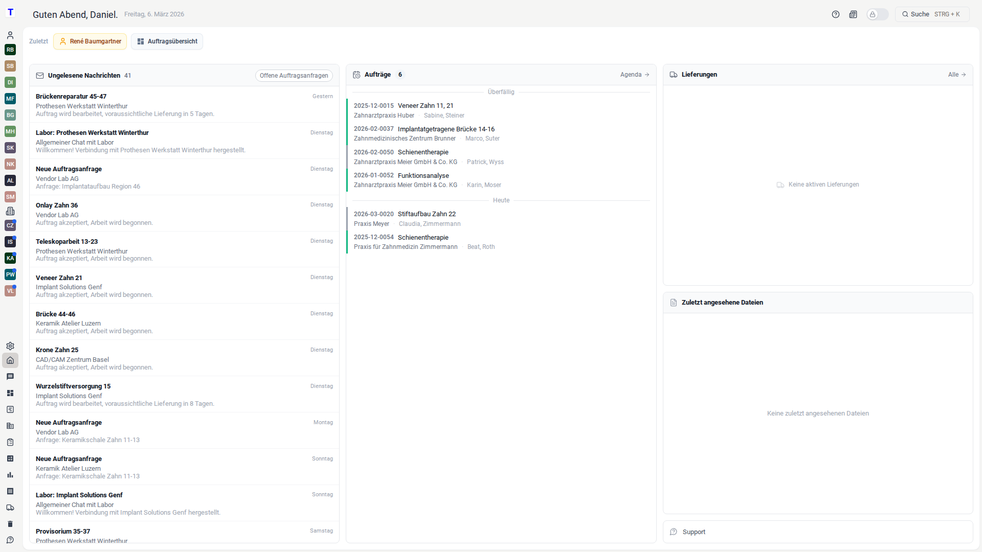 dentLAB Dashboard